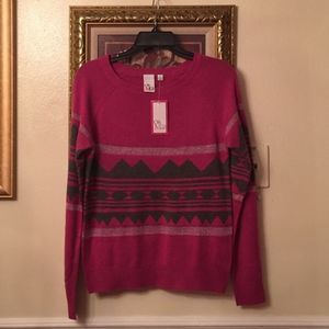 Print color sweater